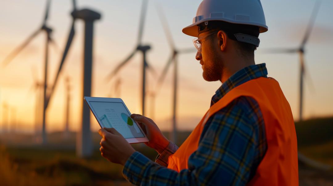 Windfarm construction site