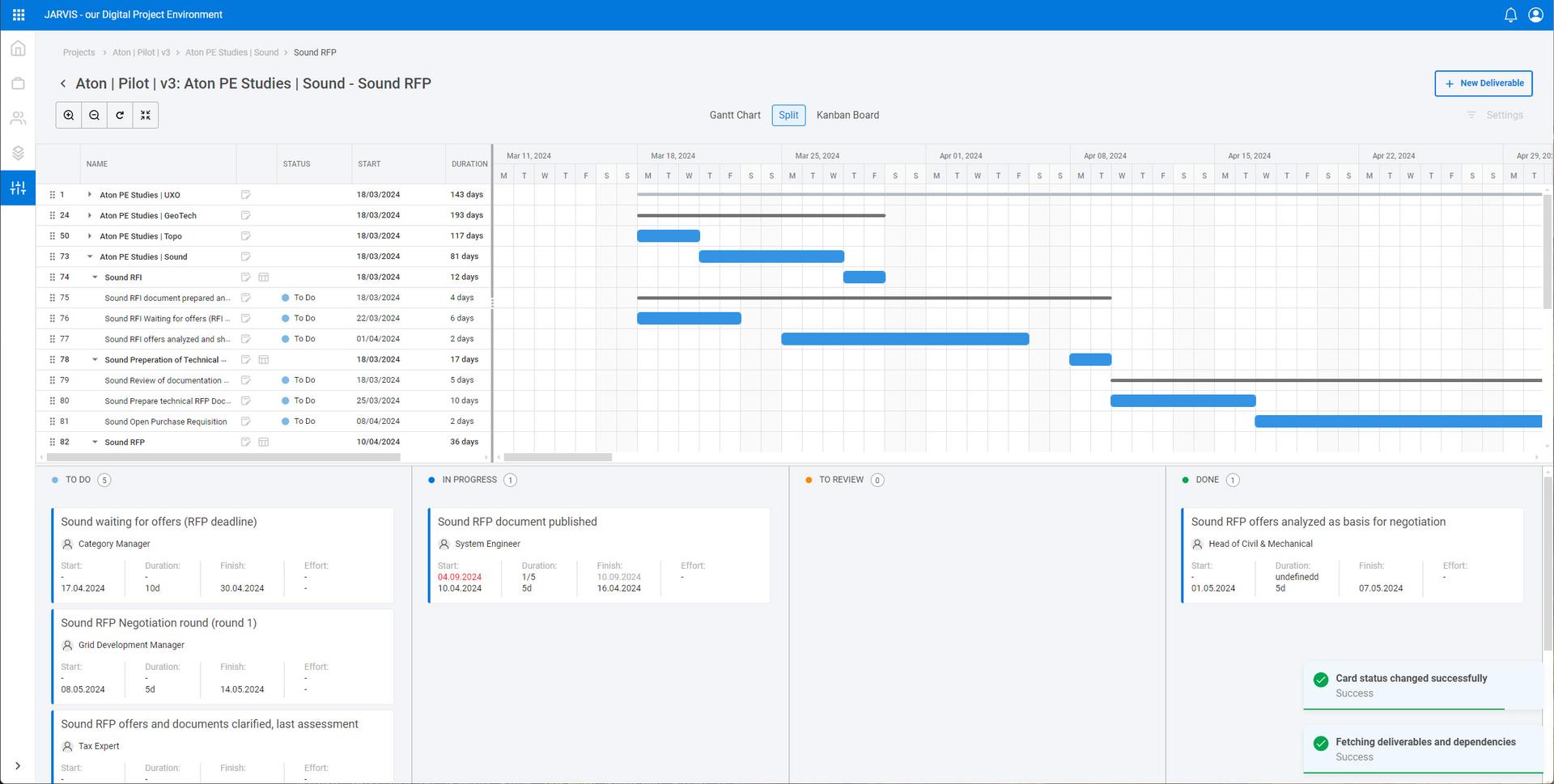 Screenshot of the JARVIS System