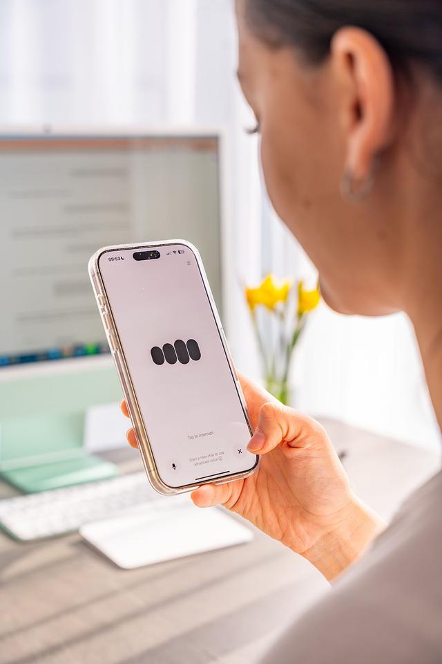 AI chatbot on mobile device