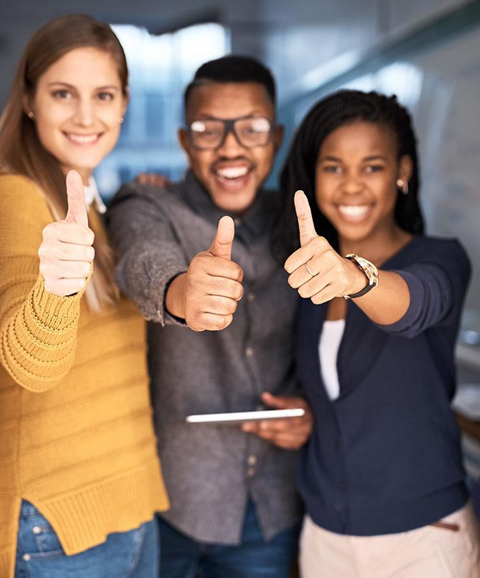 Thumbs up for partnership
