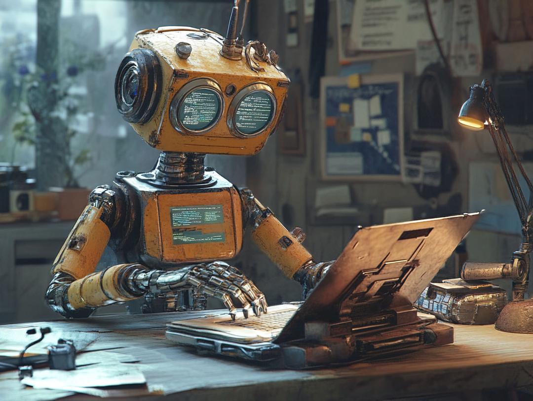 Robot as a developer writing code