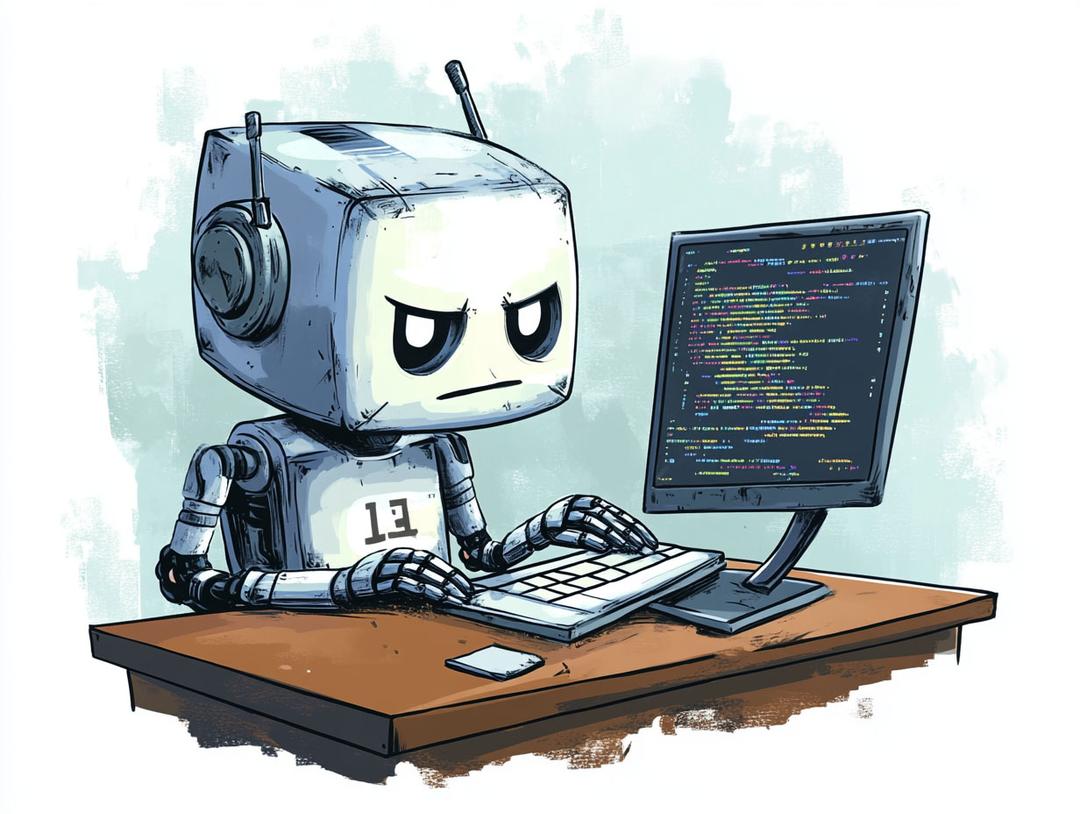 Robot as a developer writing code