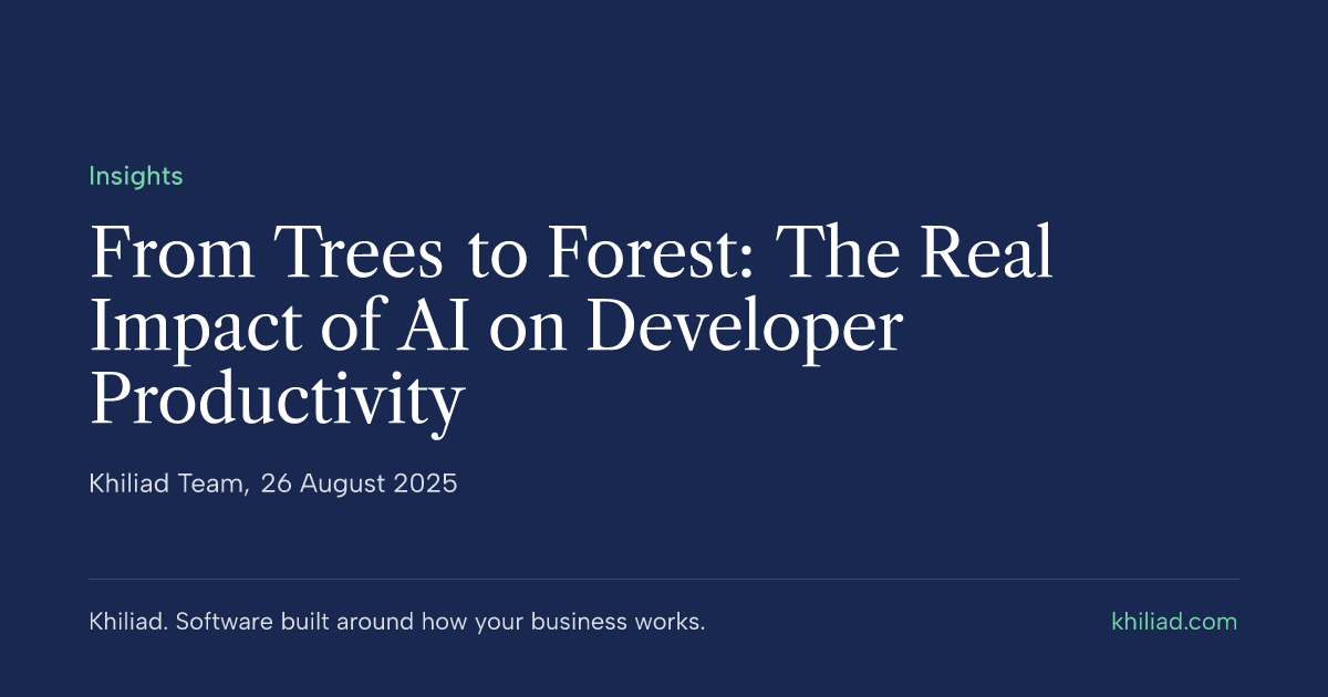 From Trees to Forest: The Real Impact of AI on Developer Productivity ...